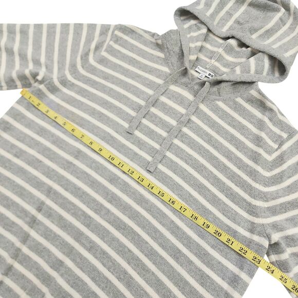 JW Anderson x Uniqlo Hoodie Womens XL Gray White Striped Wool Blend Cozy Comfy - Picture 11 of 12